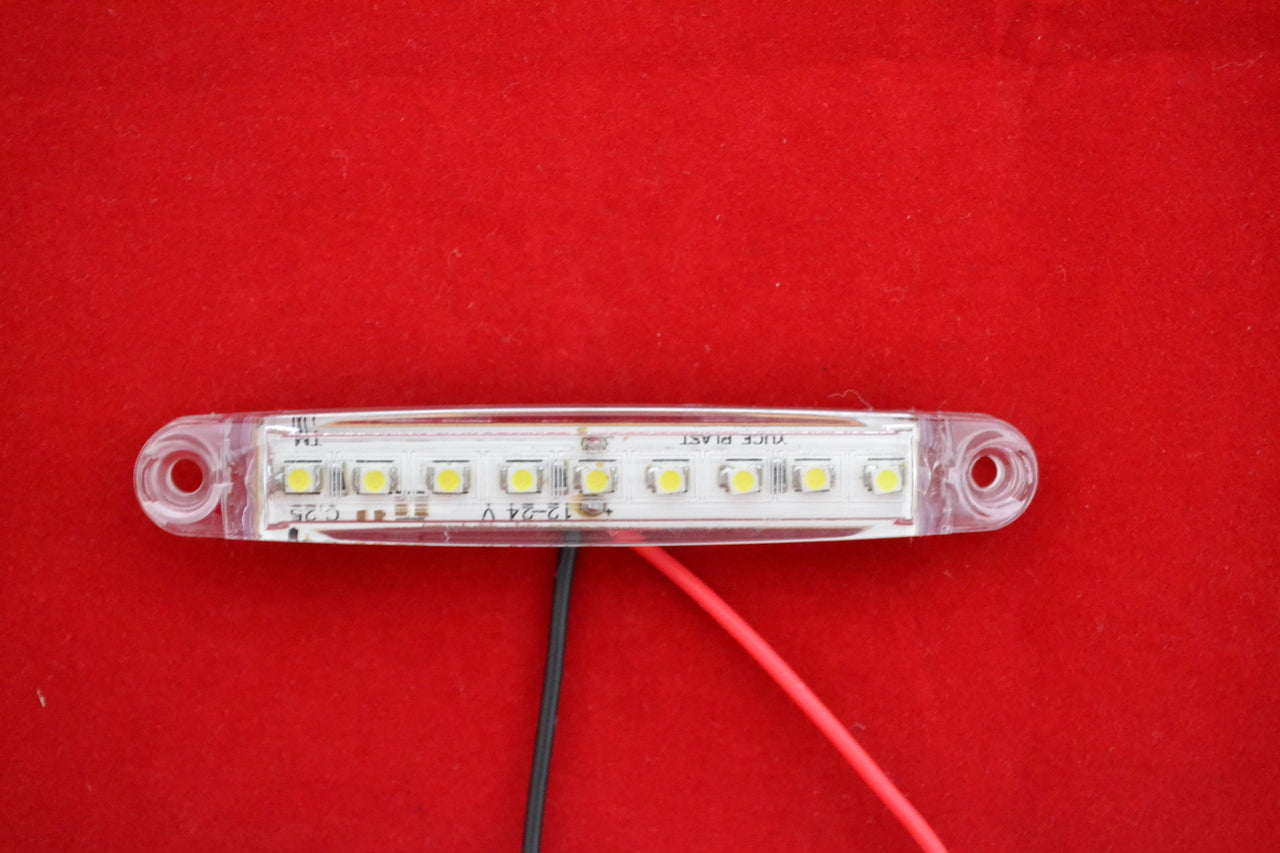 Weiße LED-Umrissleuchte, 9 LEDs, 24V, 100 x 15 x 10 mm