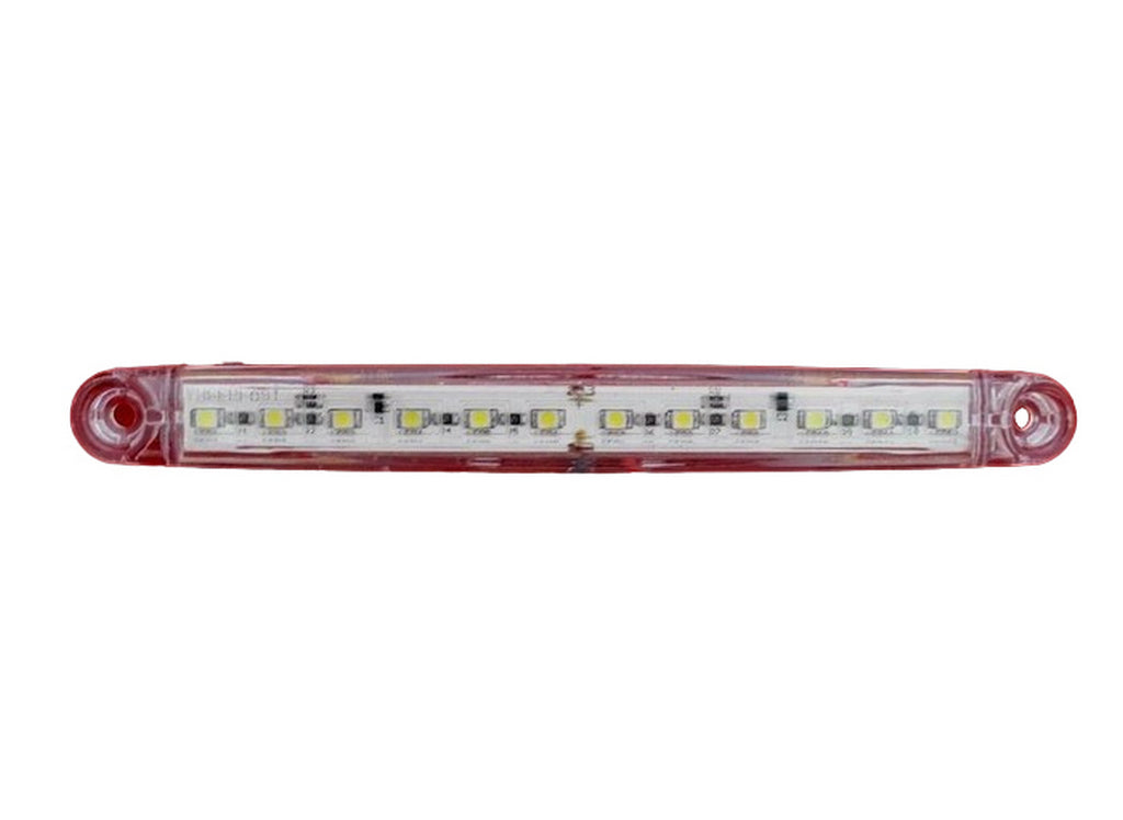 White LED Clearance Light – 12 LEDs, 12V, 170 x 20 x 10 mm