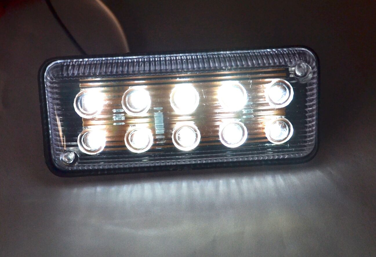 LED габаритен фар, бял, 10 диода, 24V