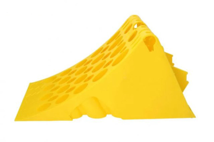 Wheel Chock with Stand, 47.5 cm Tire Contact Length, 28 × 38.5 × 20 cm