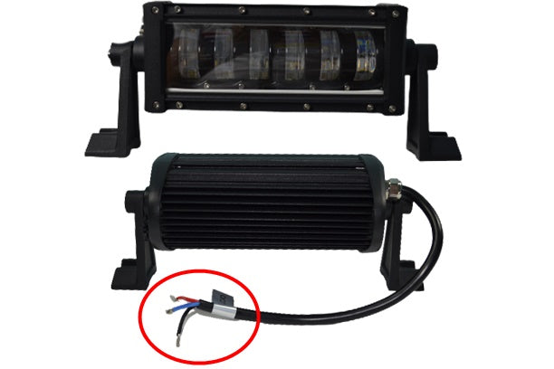 Barre lumineuse LED 48 W 12/24 V – Projecteur compact tout-terrain et de travail, 190 x 75 x 90 mm