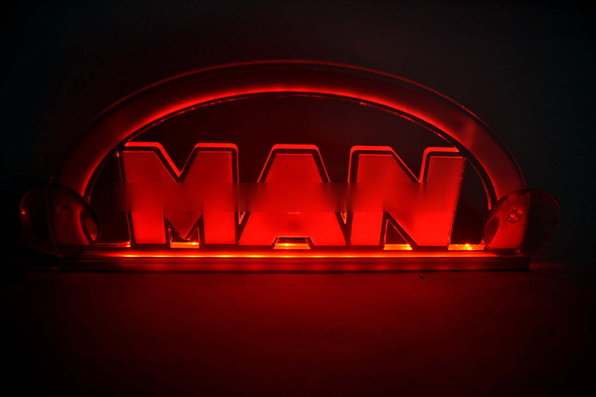 3D емблема подходяща за MAN – диаметър 250 mm