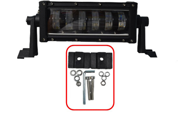 Barre lumineuse LED 48 W 12/24 V – Projecteur compact tout-terrain et de travail, 190 x 75 x 90 mm