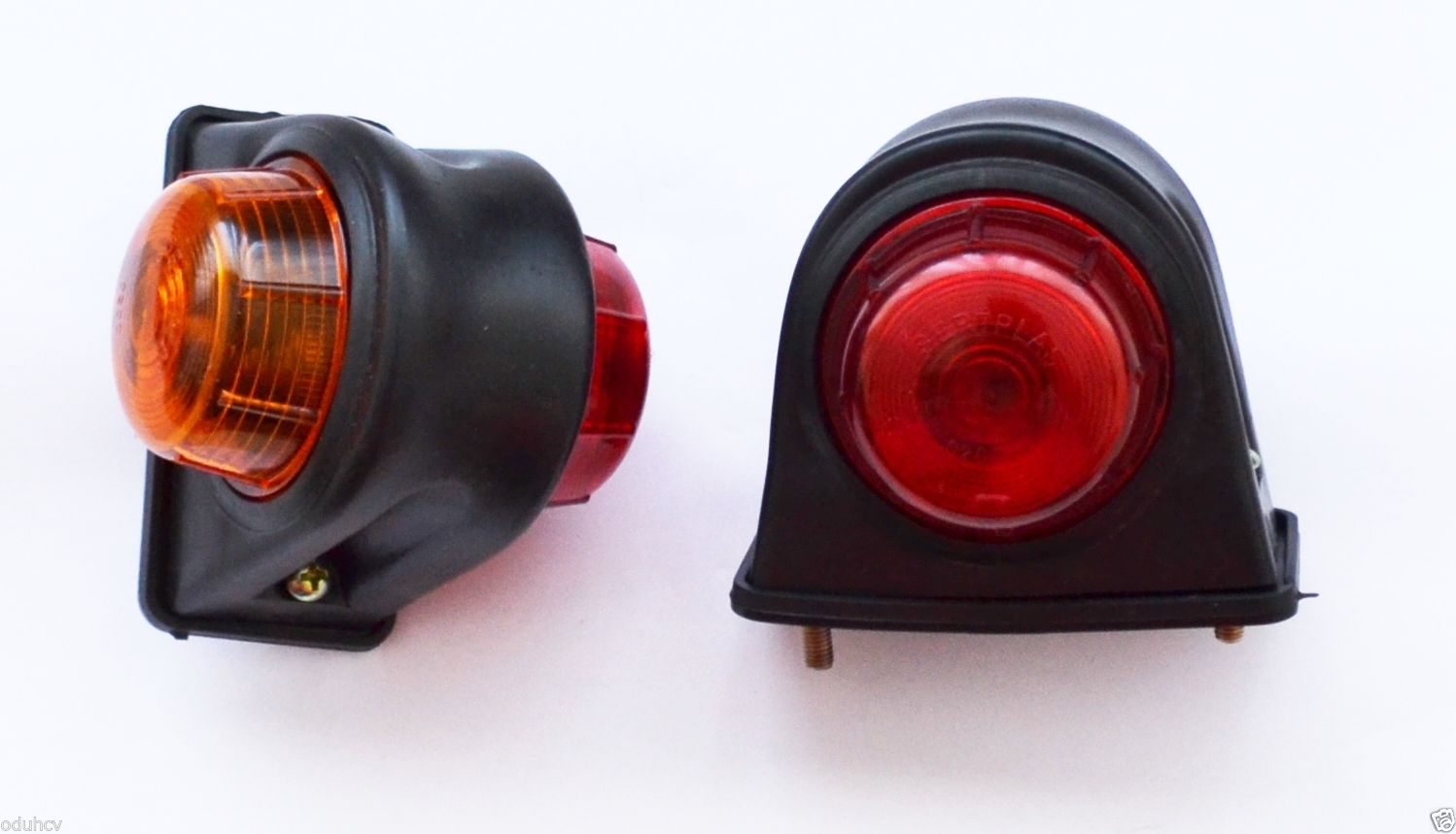 Правоъгълна габаритна странична светлина, червено/жълто, 12/24V, 90 × 75 × 80 mm