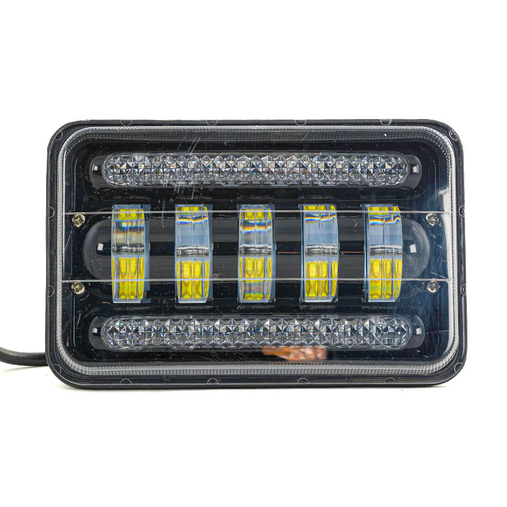 LED работна лайтбар лампа, 75 W, 12/24 V, 16,5 cm, бяла основна светлина с червена/синя габаритна светлина