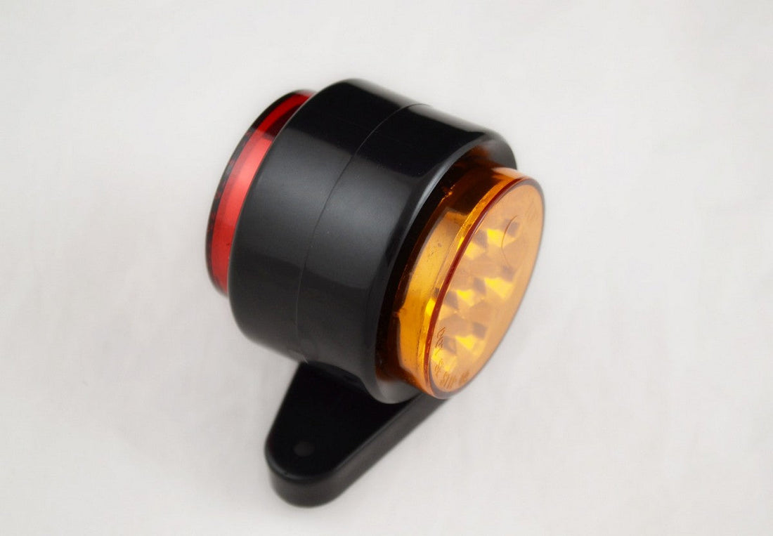Κοντό LED φανάρι σήμανσης κίτρινο/κόκκινο 24V για φορτηγά οχήματα
