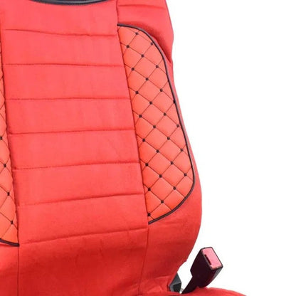 Deluxe Seat Covers suitable for DAF XF105 Euro 5 – Red, 2004–2013