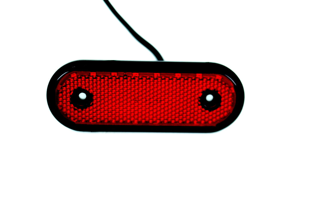 Ovaler LED-Seitenmarkierungsleuchte, 20 LEDs, 24V, Rot, Furkan