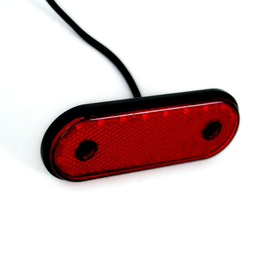 Ovaler LED-Seitenmarkierungsleuchte, 20 LEDs, 24V, Rot, Furkan
