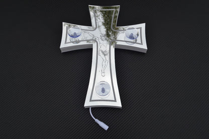 3D LED Cross with Jesus, 24V RGB Decorative Light, 230 x 290 x 40 mm