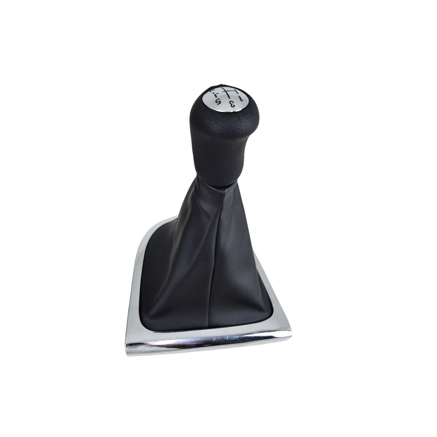Gear Knob with Gaiter and Black Base – suitable for Renault Clio III 2005–2012, 5-Speed, Leather, LHD