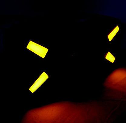 Feu combiné halogène ovale avec DRL néon, 16 LED, 12/24 V, 250×140×70 mm