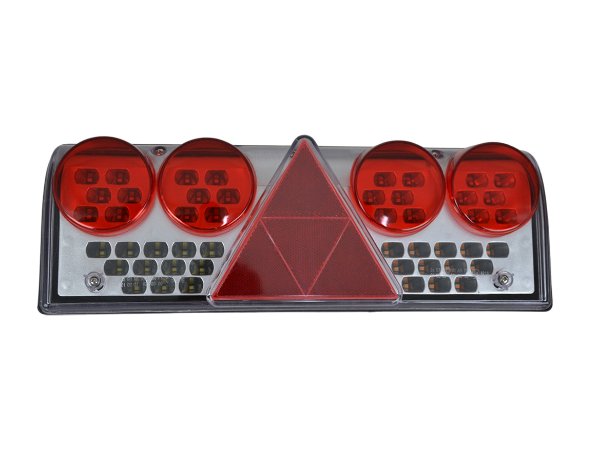 Feu arrière combiné LED, côté gauche, 24 V, 430×150×80 mm, avec câble