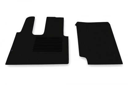 Κεντρικό σετ μοκετένιων πατακιών δαπέδου – κατάλληλο για Mercedes Actros MP4, μαύρο, 2 τεμαχίων
