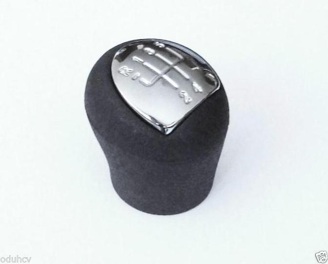 Gear Shift Knob – suitable for Renault, 5-Speed, Black Plastic with Chrome Finish