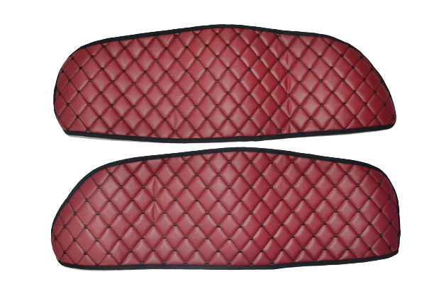 Türmattensatz – Kunstleder (Eco-Leder), geeignet für MAN TGX 2007–2017, Bordeaux, 2-teilig