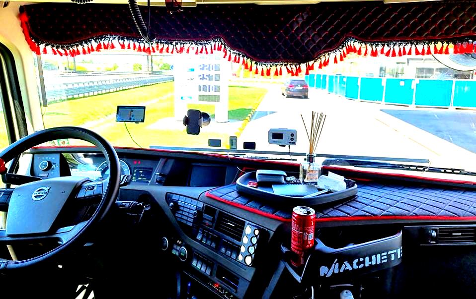 Jeu de rideaux à franges en cuir, noir avec surpiqûres rouges, décoration intérieure 3 pièces