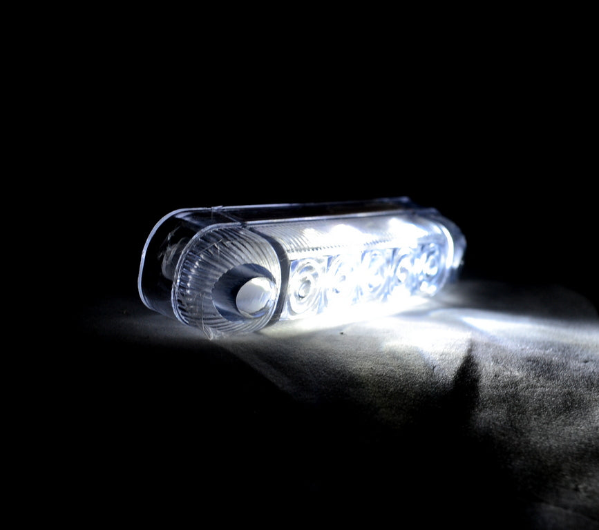 Weiße ovale LED-Umrissleuchte 24V – Positions- und Markierungsleuchte