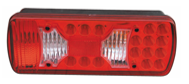 Left Combination LED and Bulb Tail Light – suitable for Scania 114 (1996–2004), 33.5 × 12.5 × 9 cm
