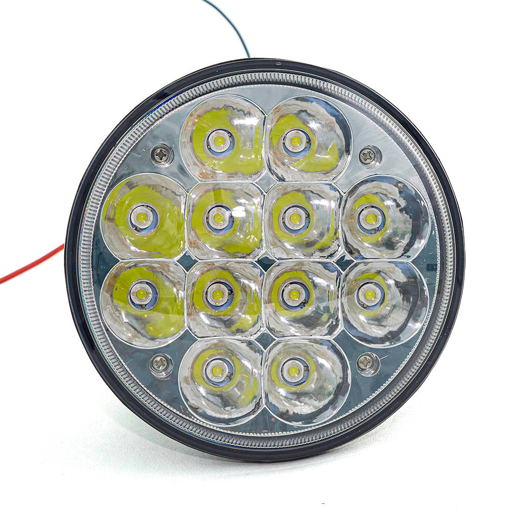 Projecteur de travail LED, 36 W, 12 LED, boîtier aluminium 15 cm, fixation arrière