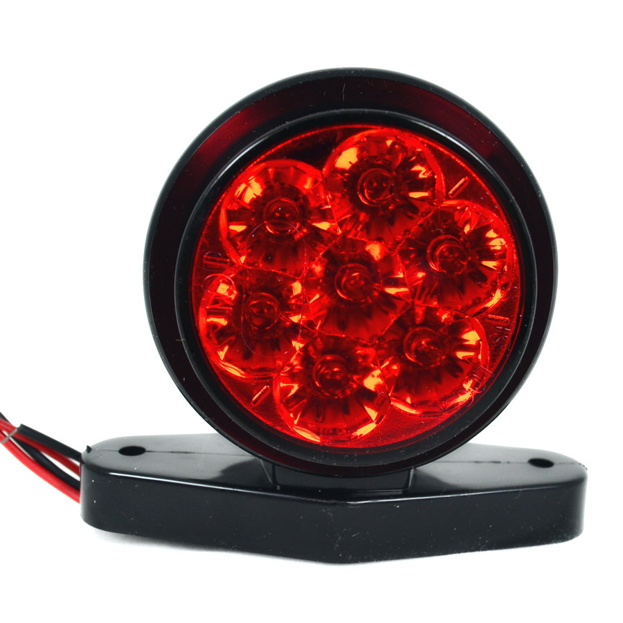 Κοντό LED φως κόρνας, κίτρινο/κόκκινο, βοηθητικό προειδοποιητικό σήμα 12V