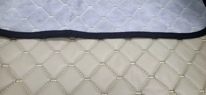 Tapis de sol beige en cuir synthétique (éco-cuir) – adapté pour Scania 4 Series 1995–2004