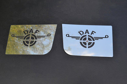 Edelstahl-Trittstufen-Dekoset – geeignet für DAF XF, Chrom-Nickel-Oberfläche