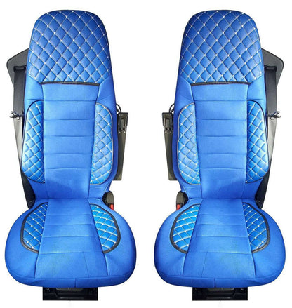 Deluxe Seat Covers – suitable for DAF XF105 Euro 5, Blue, 2004–2013
