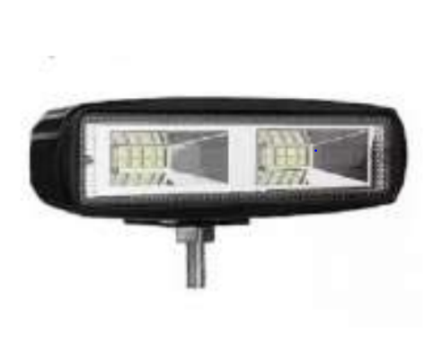 Projecteur LED 12V blanc avec clignotant 54W 15 cm