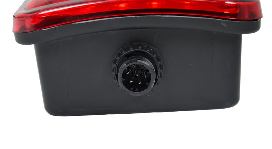 Feu arrière combiné gauche à LED – adapté pour DAF, 24 V, 400×160×85 mm, connecteur