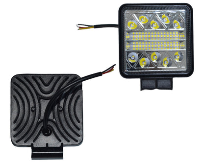 Jeu de phares de travail LED carrés – 54 W, 34 diodes LED, fixation inférieure