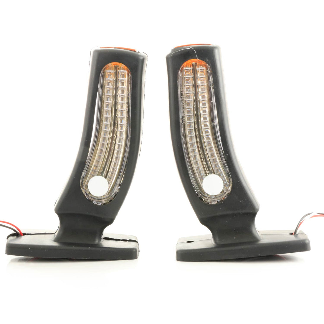 Dreifaches LED-Neon-Markierungslicht mit Blinker, Rot/Weiß/Bernstein, 12/24V