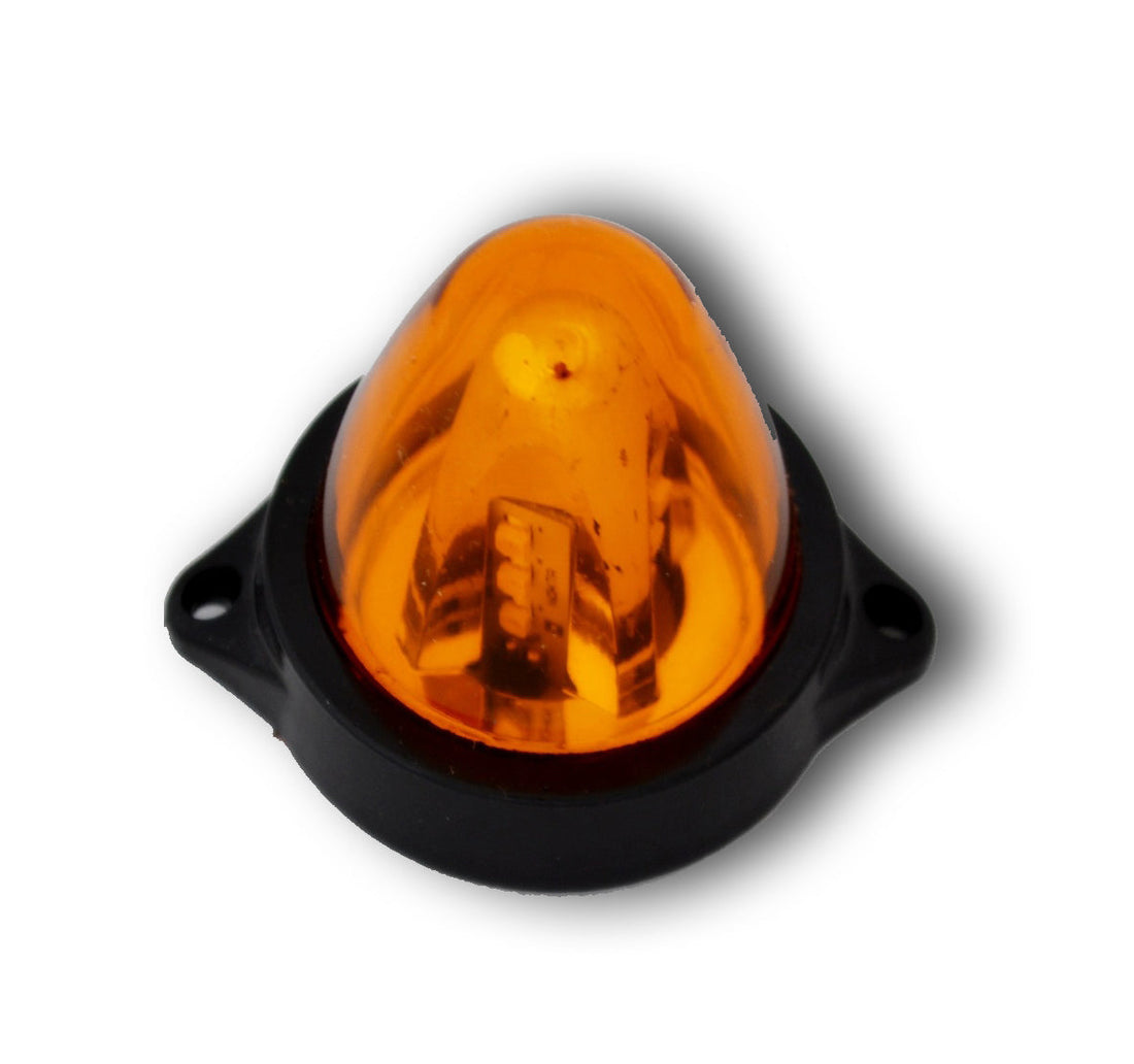 Жълт конусен габаритен фар, 12 LED, 24V външна габаритна лампа