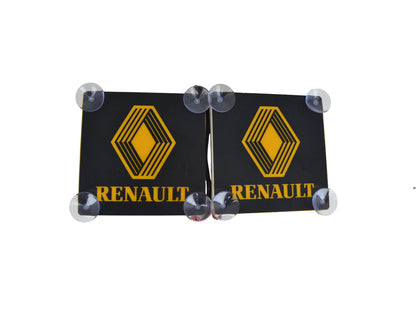 Panneaux intérieurs noirs de pare-brise adaptés pour Renault – Accent jaune