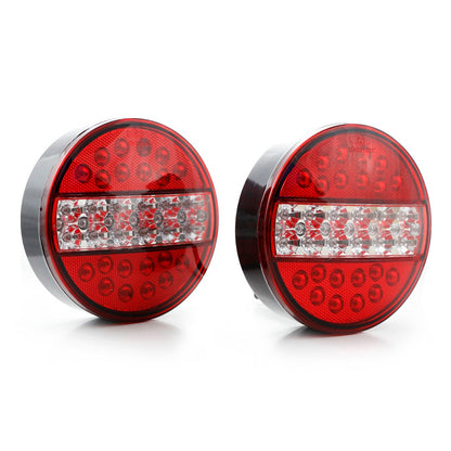 LED задна комбинирана лампа тип „хамбургер“, 12 V, 140 x 40 mm, червено/бяло