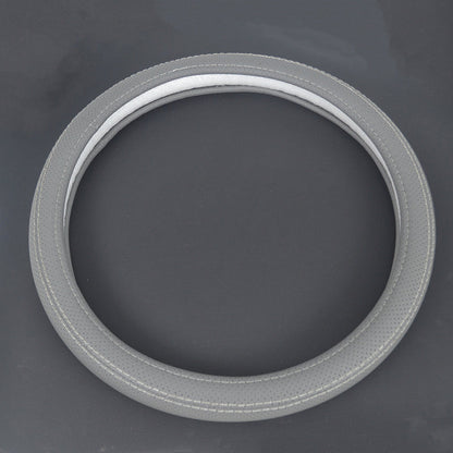 Housse de volant en cuir gris – Taille moyenne M