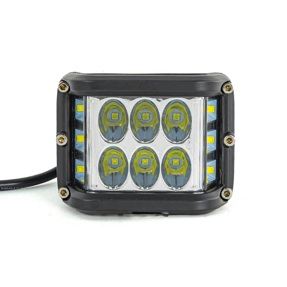 Barre de travail LED courte – 26 W faisceau spot et blanc incliné, 9,5 cm