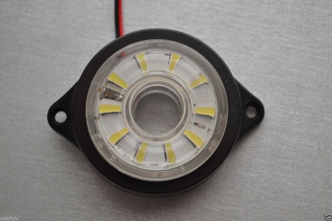 Rundes LED-Umrisslicht, weiß 24V, sequentielles Positions-/Begrenzungslicht