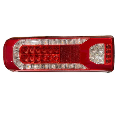 Feu arrière gauche à LED – adapté pour Mercedes MP4, 24 V, 370×130×95 mm, clignotant dynamique