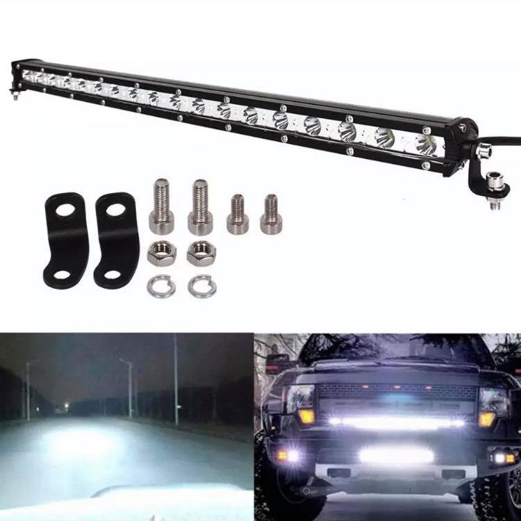 Slim LED Light Bar – 72 W, 24 x 3 W Epistar LEDs, Aluminum Housing