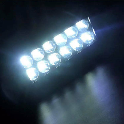 Barre LED de travail, 36 W, 12 LED Epistar 3 W, 180 mm, 12 V/24 V