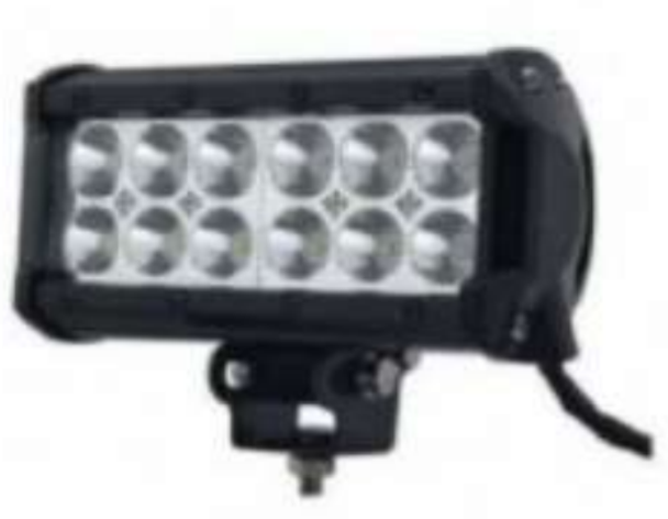 LED Work Light Bar, 36W, 12x3W Epistar LEDs, 180 mm, 12V/24V
