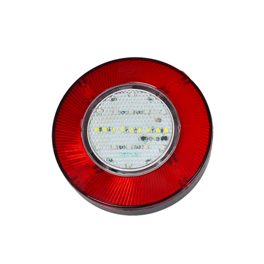 Petit feu arrière LED néon, type hamburger, 12 V, 120 x 25 mm, entraxe de fixation 45 mm