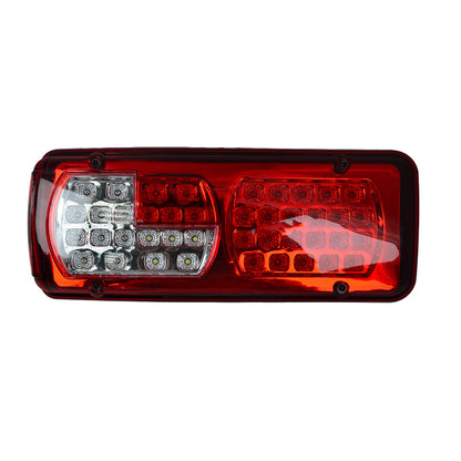 Feu arrière combiné gauche à LED – adapté pour DAF, 24 V, 400×160×85 mm, connecteur