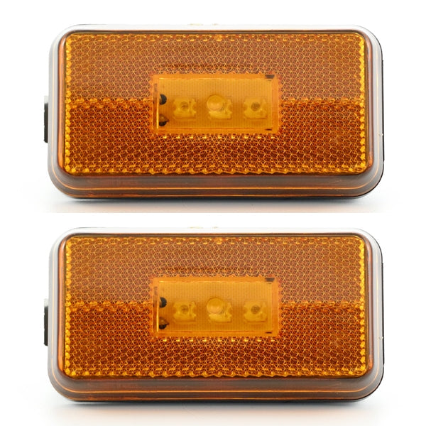 Feu de position à LED adapté pour Scania – jaune, 3 LED