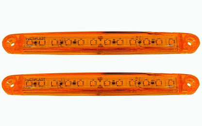 Feu de gabarit à LED jaune, 24 V, 12 LED, 160 x 17 x 10 mm