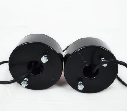 Roter Mini-LED-Rundumblitzer – 10–30 V, 70 mm Durchmesser, Schnellblitz- und Drehfunktion