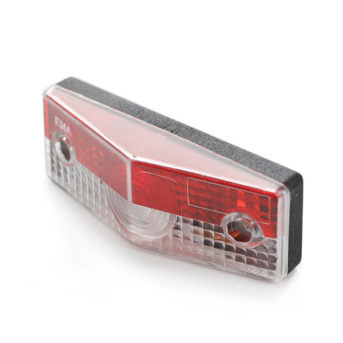 Feu de gabarit vertical rouge/blanc, ampoule 12/24 V, 95 × 35 × 27 mm, entraxe de fixation 52 mm