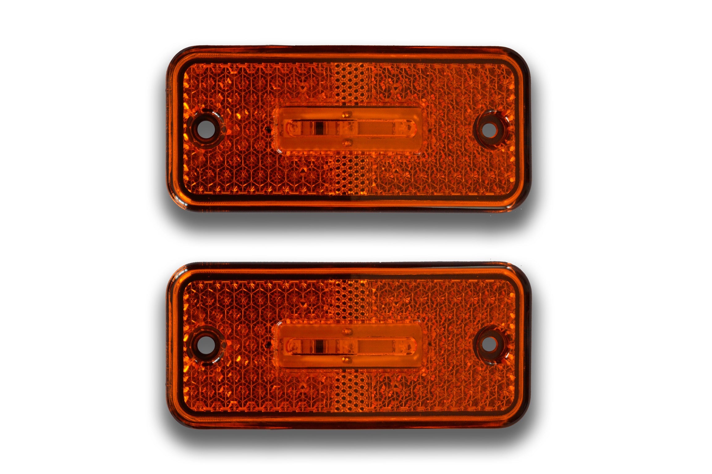 Feu de gabarit latéral suspendu à LED – Jaune 12V avec support en caoutchouc