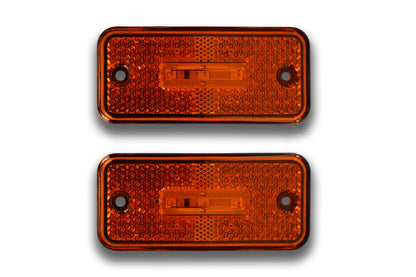 Feu de gabarit latéral suspendu à LED – Jaune 12V avec support en caoutchouc